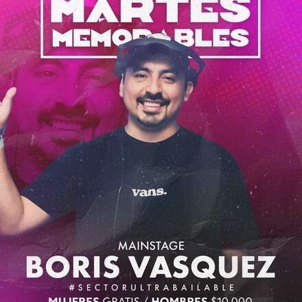 MARTES MEMORABLES 28-05 / CLUB ONE / PISTA DE BAILE  / DJ BORIS VÁSQUEZ  / LISTA DCTO EMBAJADORES / +19