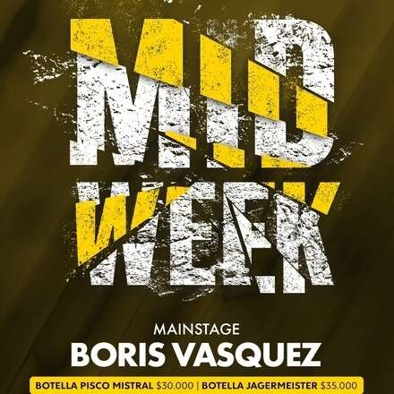 MIDWEEK 28-08 CLUB ONE / ROOFTOP - DJ BORIS VASQUEZ + FRIENDS / ACCESO GRATIS Y DESCUENTO / +19