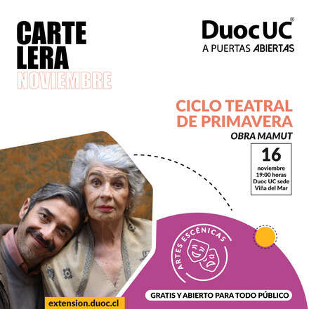 Ciclo Teatral de Primavera - Obra "Mamut"