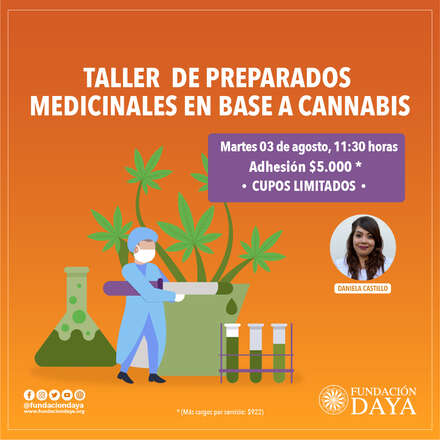 Taller de Preparados Medicinales en Base a Cannabis 3 agosto 2021