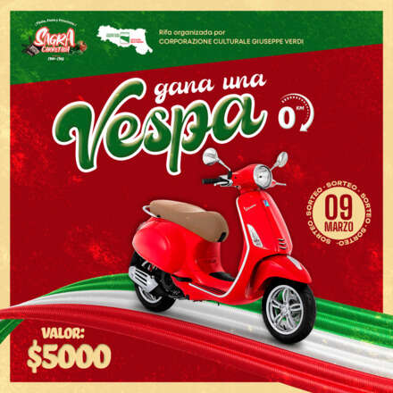 Rifa Sagra 2025 "Gana una Vespa"