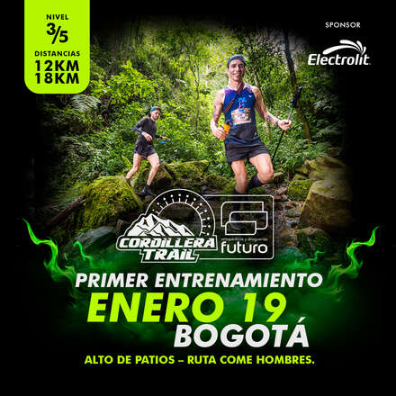 Primer entrenamiento para Cordillera Trail, Alto de patios