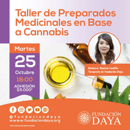 Taller de Preparados Medicinales a Base de Cannabis 25 octubre 2022