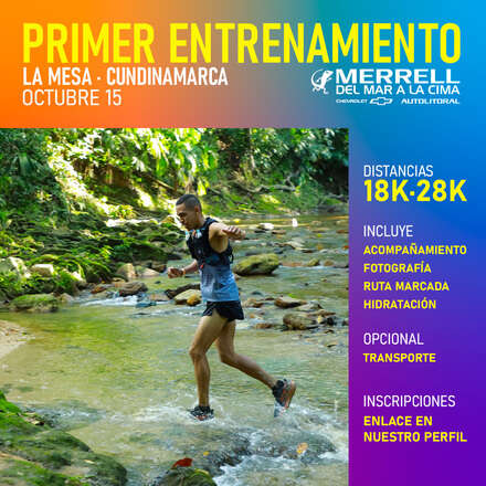 Entrenamiento para Merrell Del Mar a La Cima, La Mesa, Cundinamarca