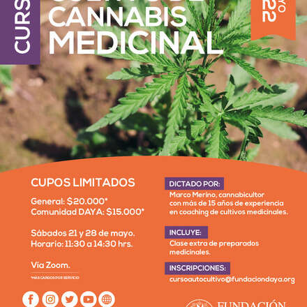 Curso de Cultivo de Cannabis Medicinal mayo 2022