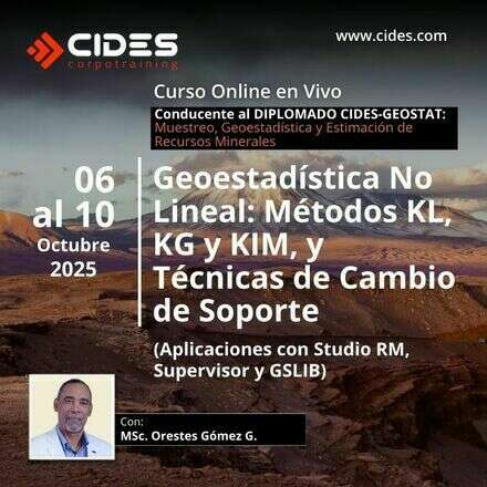 Curso Geoestadística No Lineal: Métodos KL, KG y KIM, y Técnicas de Cambio de Soporte