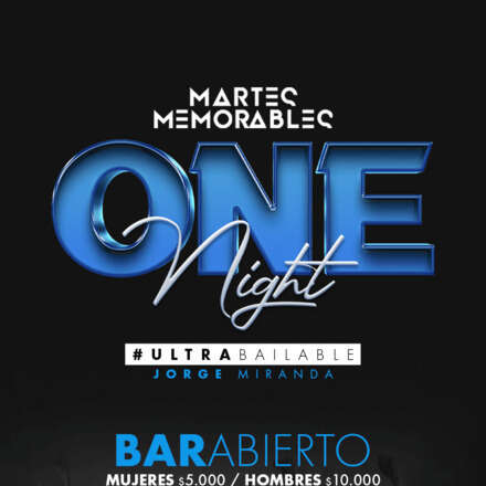 #MARTESMEMORABLES/ 25/10/22 / PISTA ULTRABAILABLE JORGE MIRANDA / LISTA DCTO EMBAJADORES