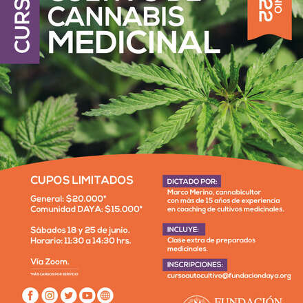 Curso de Cultivo de Cannabis Medicinal junio 2022