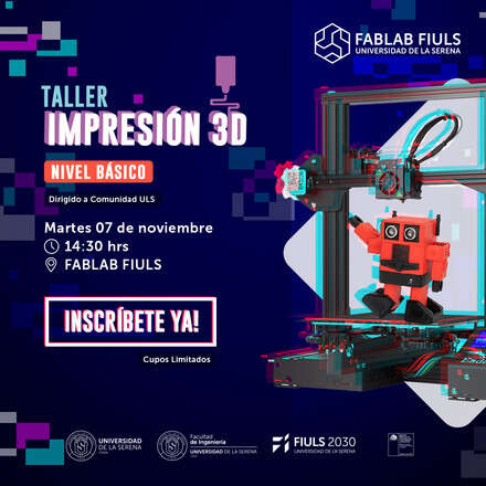Taller de Impresión 3D para Comunidad ULS - 07 Nov 2023
