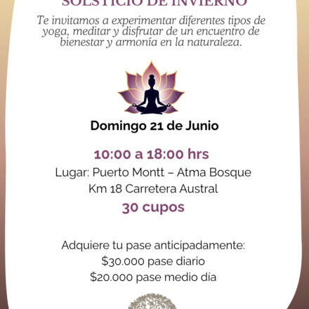 Día Internacional del yoga y Solsticio de Invierno