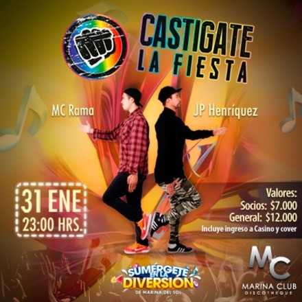 Fiesta Castígate con Mc Rama y JP Henríquez