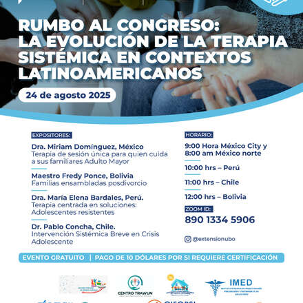 Rumbo al Congreso: La Evolución de la Terapia Sistémica en Contextos Latinoamericanos