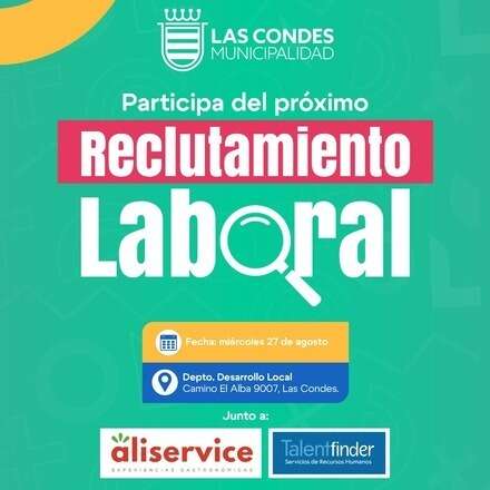 Jornada de Reclutamiento Miércoles 27 de Agosto - Talent Finder - Aliservice