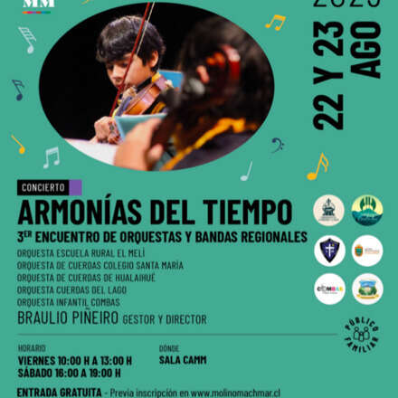 3er ENCUENTRO DE ORQUESTAS Y BANDAS REGIONALES_ sábado 23 agosto