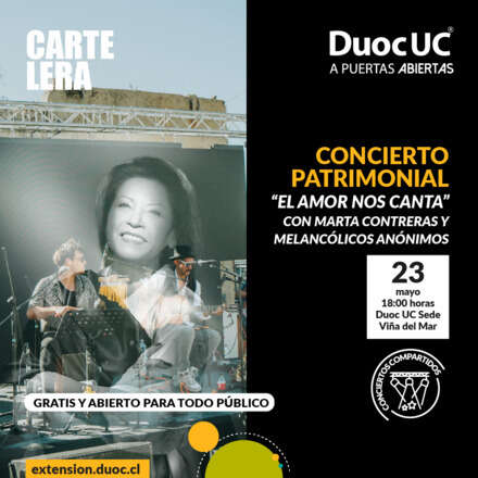 Concierto Patrimonial - El Amor Nos Canta con Marta Contreras y Los Melancólicos Anónimos