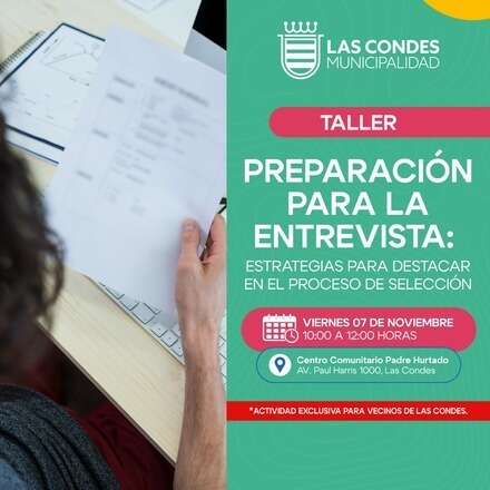Taller "Preparación para la entrevista: Estrategias para destacar en el proceso de selección"