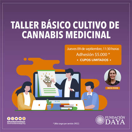 Taller Básico de Cultivo de Cannabis Medicinal 9 septiembre 2021