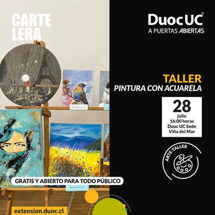 Taller de Acuarela del 28 al 31 de Julio