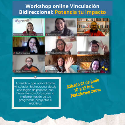 Workshop online vinculación bidireccional: Potencia tu impacto