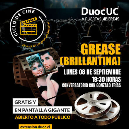 Ciclo de Cine - Grease (Brillantina) + Conversatorio con Gonzalo Frías