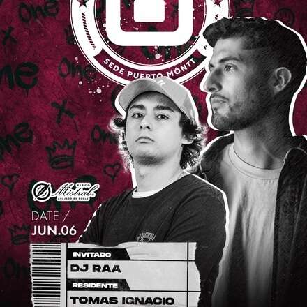 FACULTAD ONE / JUEVES 06-06 / PISTA CENTRAL - INVITADO ESPECIAL DJ RAA & DJ TOMAS IGNACIO / AZOTEA ELECTRONICA - VALDÉS HAZ / HOMBRES + 21 / MUJERES + 18 / LISTA DCTO  