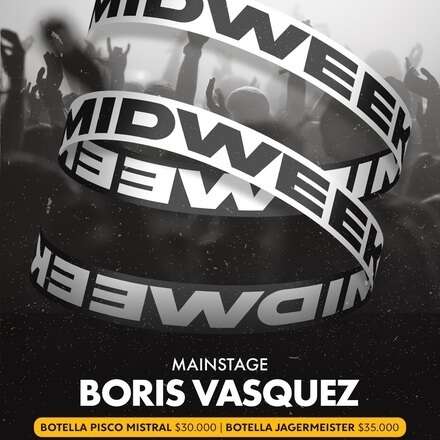 MIDWEEK / MIERCOLES 17-07 / ROOFTOP - DJ BORIS VASQUEZ / CODIGOS DE ACCESO