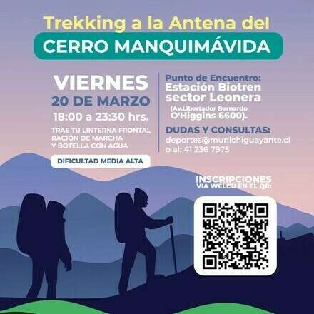 Trekking Antena Cerro Manquimavida Chiguayante 2026