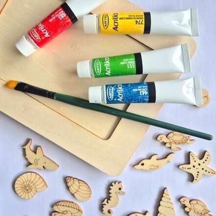 Taller infantil: marco marino para fotos 