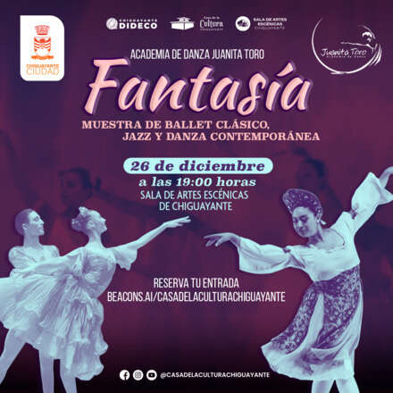 "FANTASÍA", Muestra de Ballet clásico, jazz y danza contemporánea