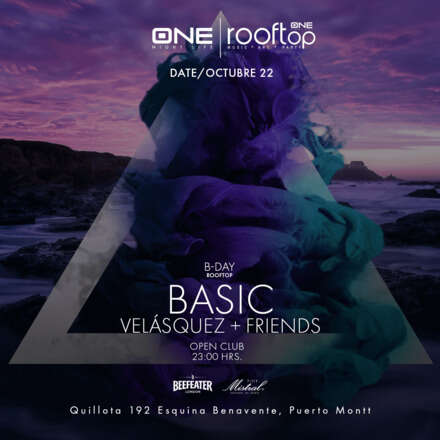 SABADO 22/10 / CLUB ONE NIGHTLIFE / DOS PISTAS DE BAILE / ULTRABAILABLE DJ KRYS - RED BULL3STYLE / ROOFTOP BASIC VELASQUEZ (BDAY) + FRIEND / LISTA DE DCTO / HOMBRES +23 / MUJERES + 21  