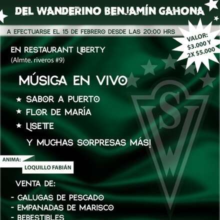 Evento a Beneficio del Wanderino Benjamin Gahona