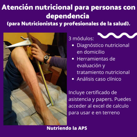 Atención nutricional a personas con dependencia