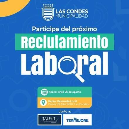 Jornada de Reclutamiento Lunes 25 de Agosto - Talent Finder - Team Work