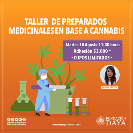 Taller de Preparados Medicinales en Base a Cannabis 18 agosto