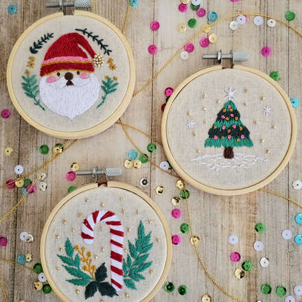 Taller Bordemos adornos navideños junto a Sin Enredos 
