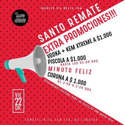 Santo Remate / Santo Averno 22 Dic