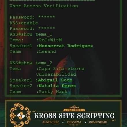KROSS Site Scripting (KSS)- 22-08-2019