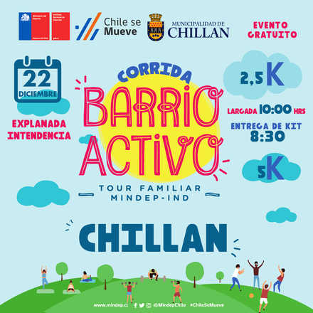  CORRIDA TOUR FAMILIAR MIndep IND ÑUBLE 2019 ¨Barrio Activo¨