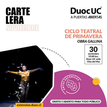 Ciclo Teatral De Primavera  - Obra "Gallina"