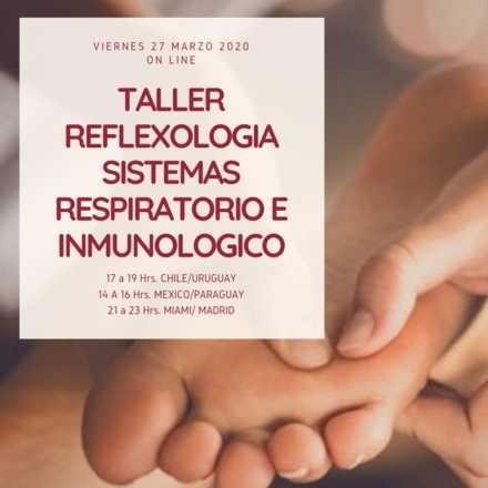 Taller On Line en Vivo de Reflexología para Sistema Respiratorio e Inmunologico.
