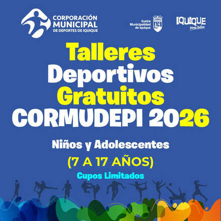Talleres Deportivos Niños y Adolescentes CORMUDEPI 2026