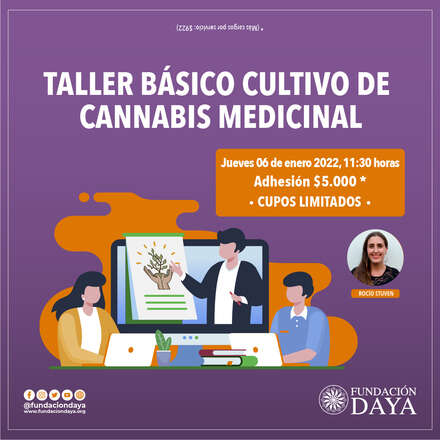 Taller Básico de Cultivo de Cannabis Medicinal 6 enero 2022