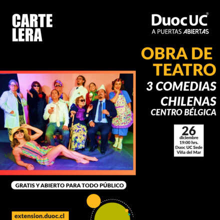 Ciclo Teatral Centro Bélgica - Obra 3 Comedias Chilenas