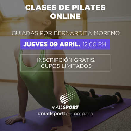 Clase Pilates Online - 09 de abril