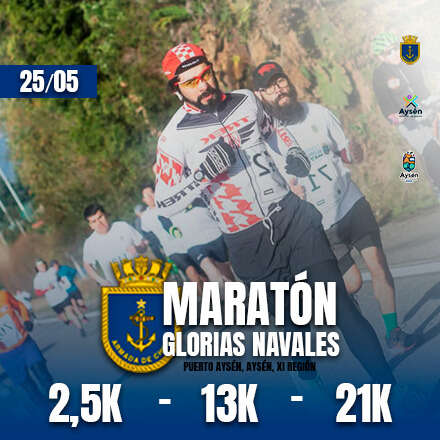 Maratón Glorias Navales, Puerto Aysén 2025.