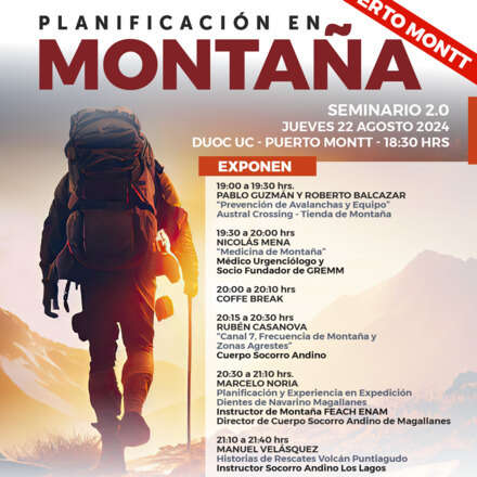 Seminario Planificación en Montaña - Puerto Montt