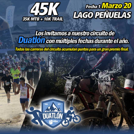 Duatlón Aventura Aconcagua - Fecha 1 - Lago Peñuelas