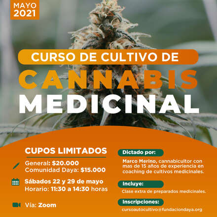 Curso de Cultivo de Cannabis Medicinal Mayo 2021