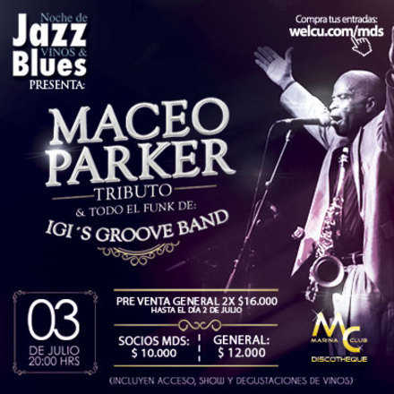 Noche de Jazz Vinos & Blues Tributo a Maceo Parker