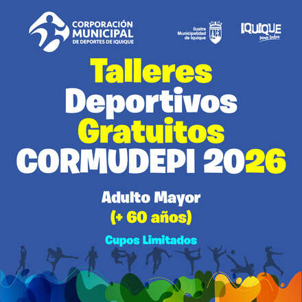Talleres Deportivos Adulto Mayor CORMUDEPI 2026